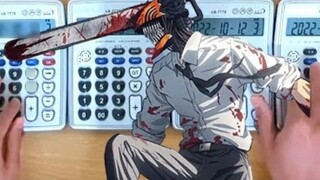 Mainkan Chainsaw Man OP "KICK BACK" dengan 4 kalkulator oleh Kenshi Yonezu