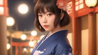 Kehidupan Seorang Gadis Kimono Jepang