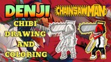 Denji🔥 | Chibi Drawing & Coloring | ChainsawMan