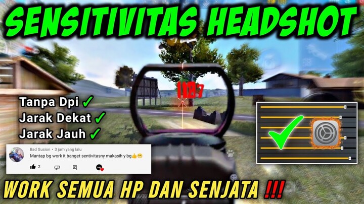 New Update‼️ Sensitivitas Headshot Tanpa Dpi Free Fire Terbaik 2022 🎯 Work Semua Hp Dan Senjata ✔️
