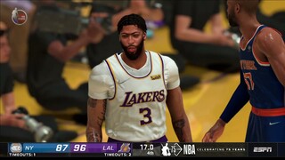 NBA2K21 MODDED FULL GAME HIGHLIGHTS LAKERS VS KNICKS I NBA Regular Season I I November 21, 2021