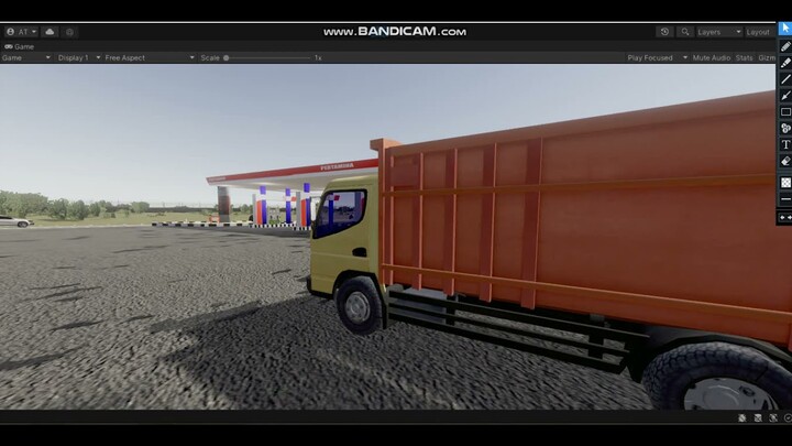 BASE BUILDING GRATIS !! FREE 3D MODEL SPBU PERTAMINA LOW POLY