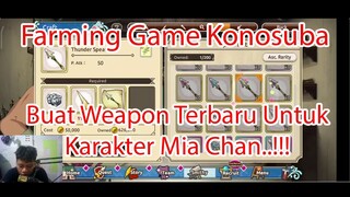 Farming Game Konosuba - Buat Weapon Terbaru Untuk Karakter Mia Chan...!!!