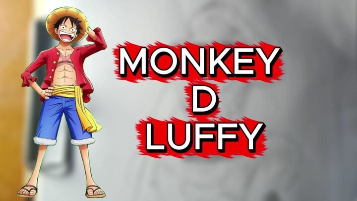 I DRAW MONKEY D LUFFY FROM ONE PIECE