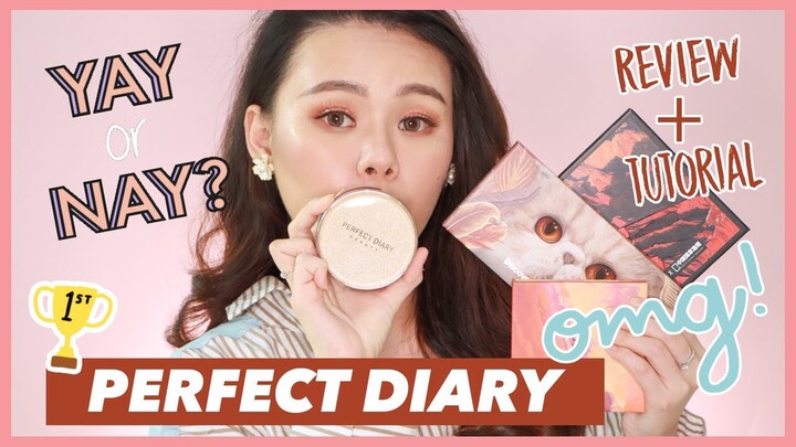 REVIEW SEMUA PRODUK PERFECT DIARY | TUTORIAL + GIVEAWAY !!!