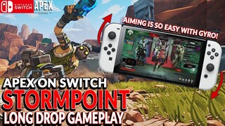 STORMPOINT LONG DROP! DON'T EVER DO A LONG DROP IN SP LOBBY! APEX LEGENDS NINTENDO SWITCH GAMEPLAY