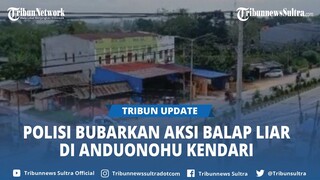 Detik-detik Polisi Bubarkan Aksi Balap Liar di Anduonohu Kendari Sulawesi Tenggara