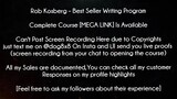 Rob Kosberg Course Best Seller Writing Program download