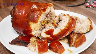 HEO QUAY Tráng Gương kiểu Nước ngoài, Heo quay Da mỏng giòn tan - ASMR crispy pork belly Vanh Khuyen