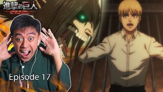 Armin Masuk Fraksi Yeager | Attack on Titan Season 4 Episode 17 INDONESIA Reaction