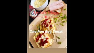 One Pan Egg Toast with Ham (Easy to Make)