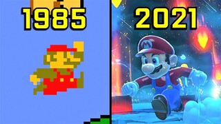 Evolution of Super Mario Games 1985-2021