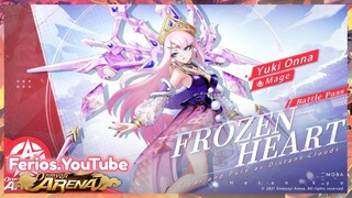 YUKI ONNA NEW  SKIN , Battle Pass Level 50 : Frozen Heart | Onmyoji Arena