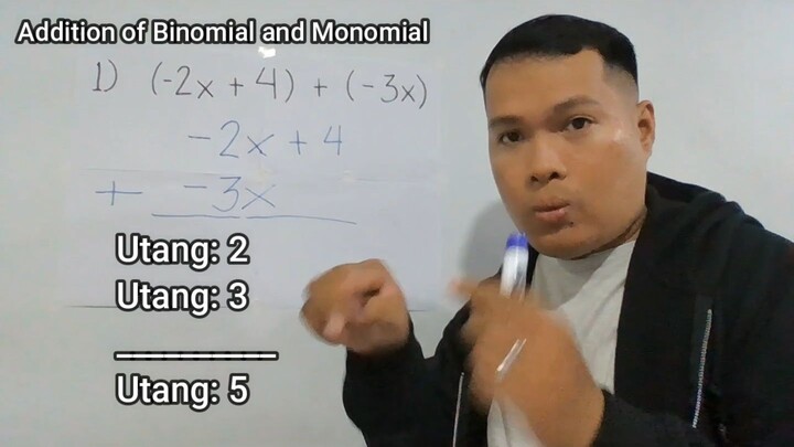 Addition of Binomial to Monomial