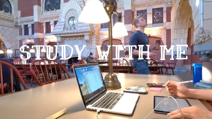 Study with me | University of Pennsylvania Library | Original sound | Daily study for Penn students 