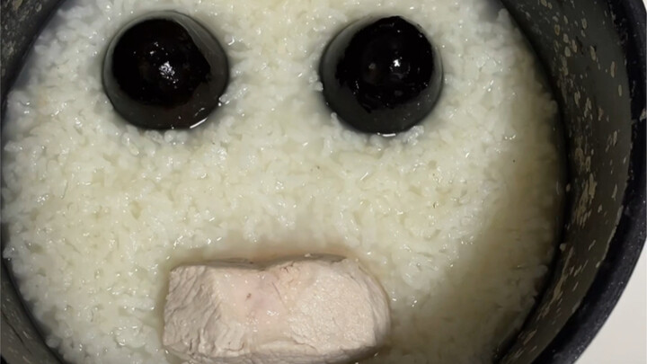 My girlfriend made this century egg and lean pork congee—how can anything compare to how happy I am 