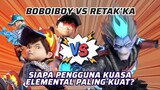 Boboiboy vs Retak'ka: Siapa Pengguna Kuasa Elemental Terkuat!? | MRI PanSos Kap #short