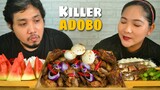 THE KILLER SPRITE PORK & CHICKEN ADOBO| COLLABORATION WITH @MIKE and LEN channel|PINOY MUKBANG