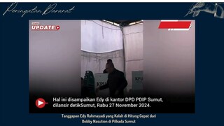 Tanggapan Edy Rahmadi di Pilgut Sumut setelah kalah Quick Count