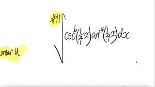 Lamar U: #11 trig integral  ∫csc^6(x/4) cot^4(x/4) dx