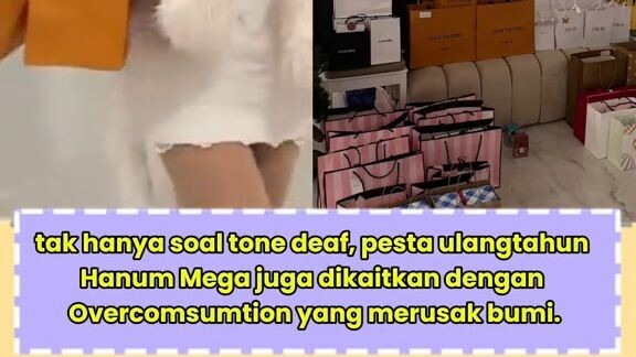selain bahas soal tone deaf, netizen platform sebelah juga kaitkan acara ulangtahun Hanum