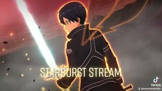 sword art online alicization kirito starburst stream