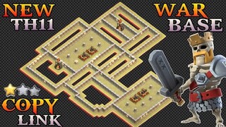 NEW TH11 WAR BASE + REPLAY PROOF + LINK | BEST TH11 WAR BASE DESIGN | CLASH OF CLANS