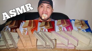 sub) ASMR ASSORTED  WAFER FLAVORS | MUKBANG(eating show)تشكيلة من رقائق الويفر