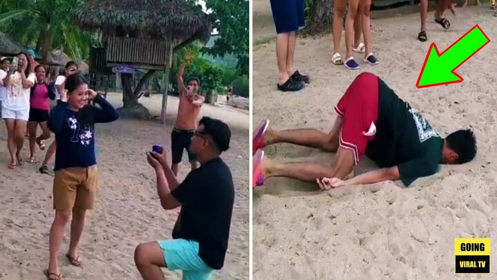 Sa KALAGITNAAN Ng Matamis Na PROPOSAL Ni KUYA, BIGLA Itong SUMULPOT😂 -Best Funny Videos Compilation