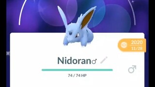 Pokémon GO-Evolving Shiny Nidoran♂