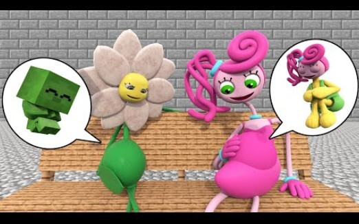 怪物学院1572集丨长腿妈咪have a baby-Pregnant Challenge 3丨Poppy playtime 2 我的世界动画