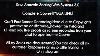 Ravi Abuvala Scaling With Systems 3.0 course download