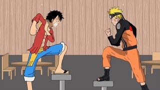 Naruto x Luffy bermain bersama#narutoshipudent#onepiech