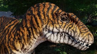 2 Tiger Acrocanthosaurus & 2 Paleo Giganotosaurus Breakout & Fight - JWE Mods (4K 60FPS)