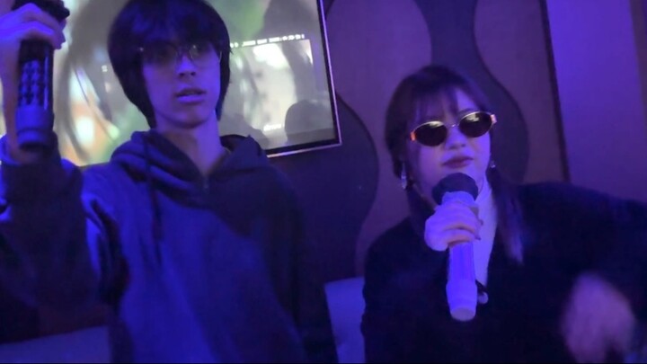 Big surprise! Two social phobia up masters sang Jujutsu Kaisen ED "more than words" in KTV - Yangwen