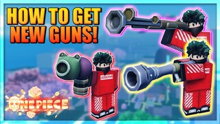 How To Get New Guns - Frog Gun, Sniper, Burn Bazooka in A One Piece Game