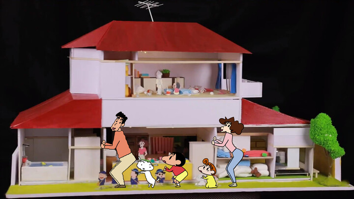 Menghabiskan 1000 jam untuk membuat rumah Shinchan, akhirnya…