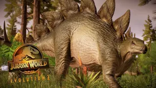 The STEGOSAURUS Herd - Tales From Isla Sorna ðŸ¦– Jurassic World Evolution 2 [4K]