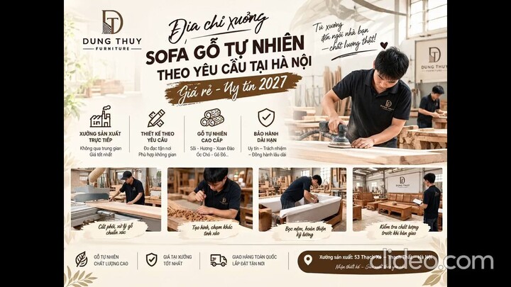 Địa chỉ Xưởng Sofa Gỗ Đóng Theo Yêu Cầu & Bán Buôn Bán lẻ Giá Gốc năm 2027