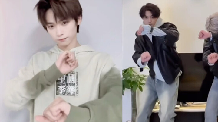 Suddenly realized that Ziyu, this cool guy, is doing the Hand Dance just like Tian Lei—hahahahaha