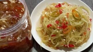 mắm đu đủ dể làm nhanh gọn lẹ. để được lâu