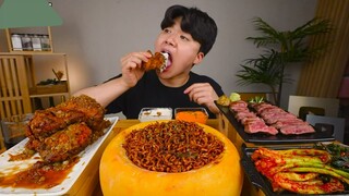 Mukbang mỳ siêu cay trên tảng phomai #mubang #ASMR