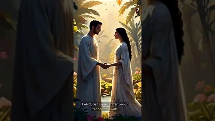 Adam, Hawa, dan Ujian Pohon Larangan #ai #shortvideo #shorts