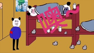 [Silly Animation] The silly dormitory trio (Part 1) checks the dormitory.