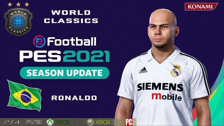 RONALDO face+stats (World Classics) How to create in PES 2021
