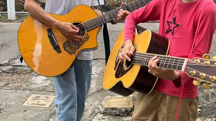 In a hazy, dreamlike state, it feels like a lifetime has passed—blue-and-white porcelain guitar ball