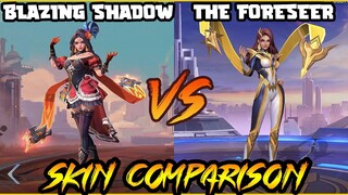 ESMERALDA THE FORESEER HERO SKIN EFFECTS VS. BLAZING SHADOW EPIC SKIN - MLBB SKIN COMPARISON SERIES