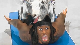 Kai Cenat Tries GOAT YOGA..😂