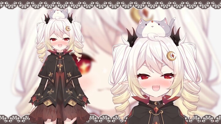 [trưng bày mô hình live2d] ma cà rồng loli tóc trắng