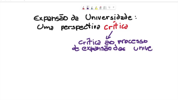 REUNI - uma perspectiva crítica; expansão da universidade brasileira